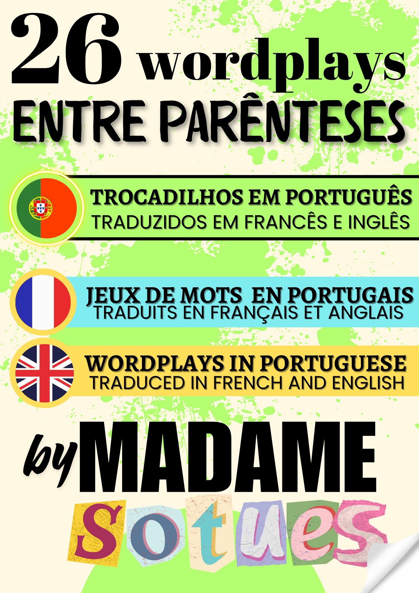 26 Wordplays entre Parênteses - traduzido em francês e inglês